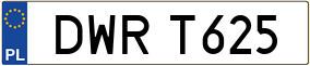 Trailer License Plate